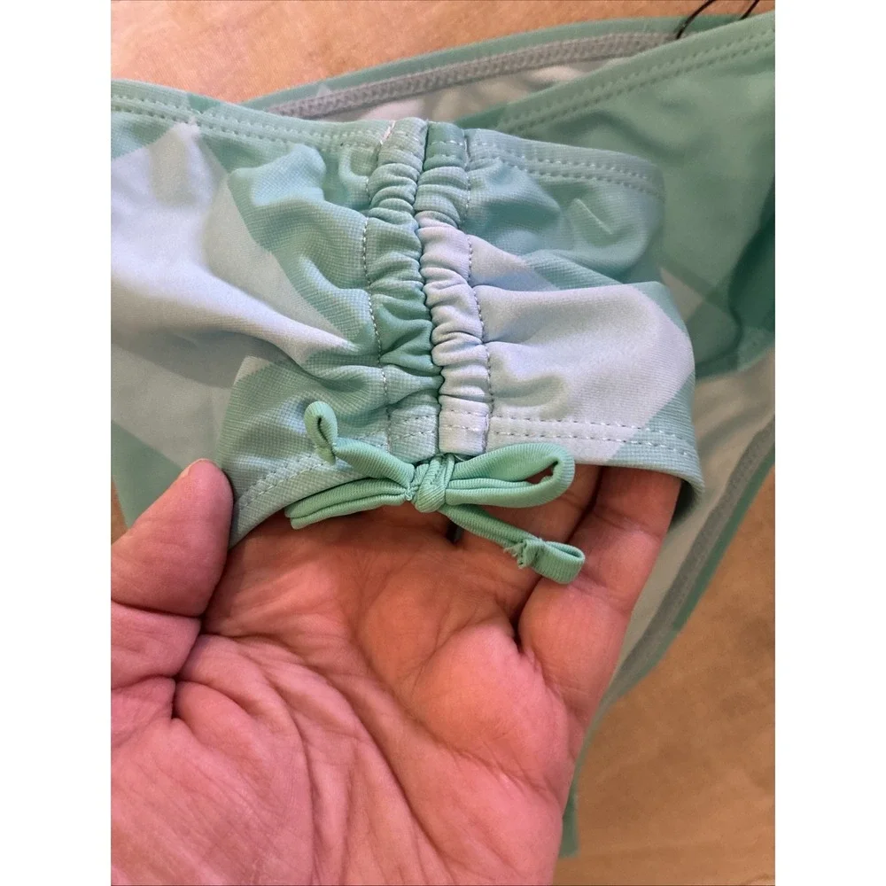 Hurley 2-piece Girls Size 12 Swim Set Bikini Tank Turquoise & Light Blue NWT